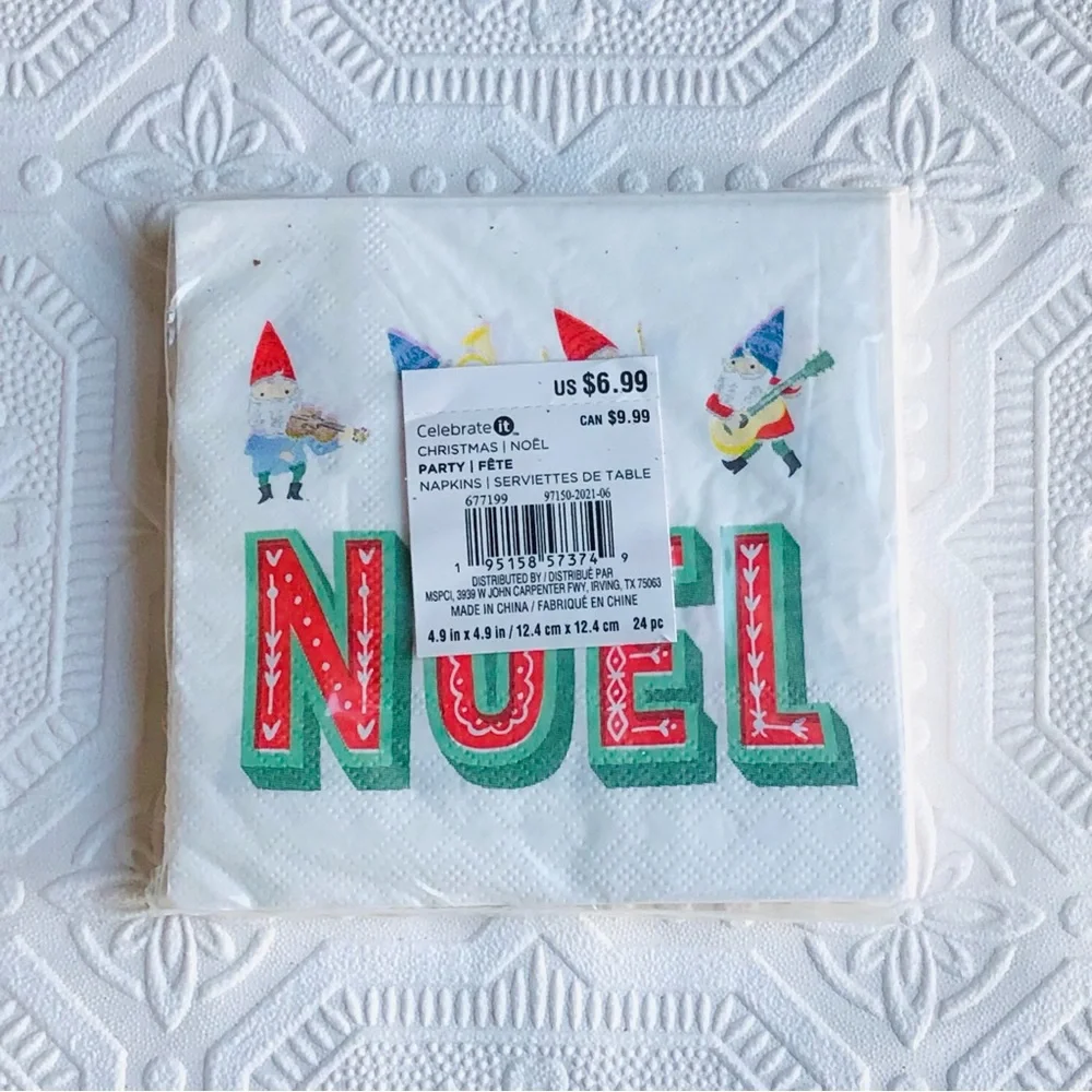 Celebrate It Noel Christmas Napkins 2 pk
